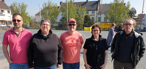Les S'Crabes à Dunkerque : R. Quédru - N. Lédé - A. Hue - M-H Gandy - J-L Thirion