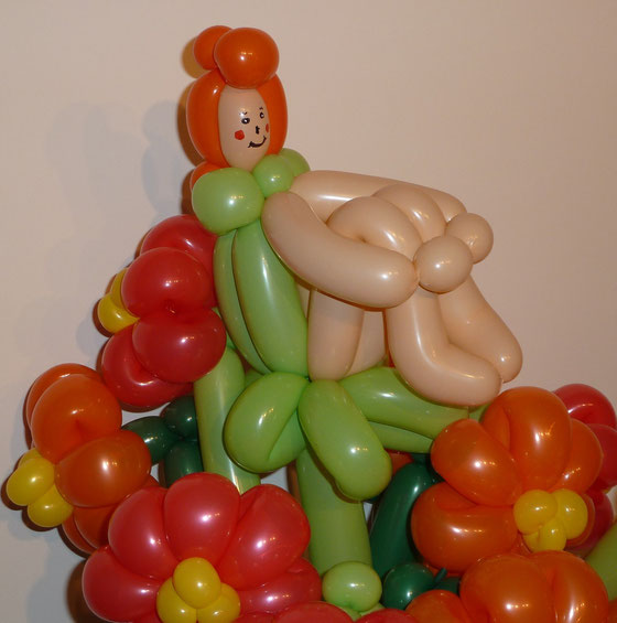 Ballonblumen, Blumen, Ballonkunst, Frühling, Geschenk, Geburtstag,Mädchen,Mr. Balloni