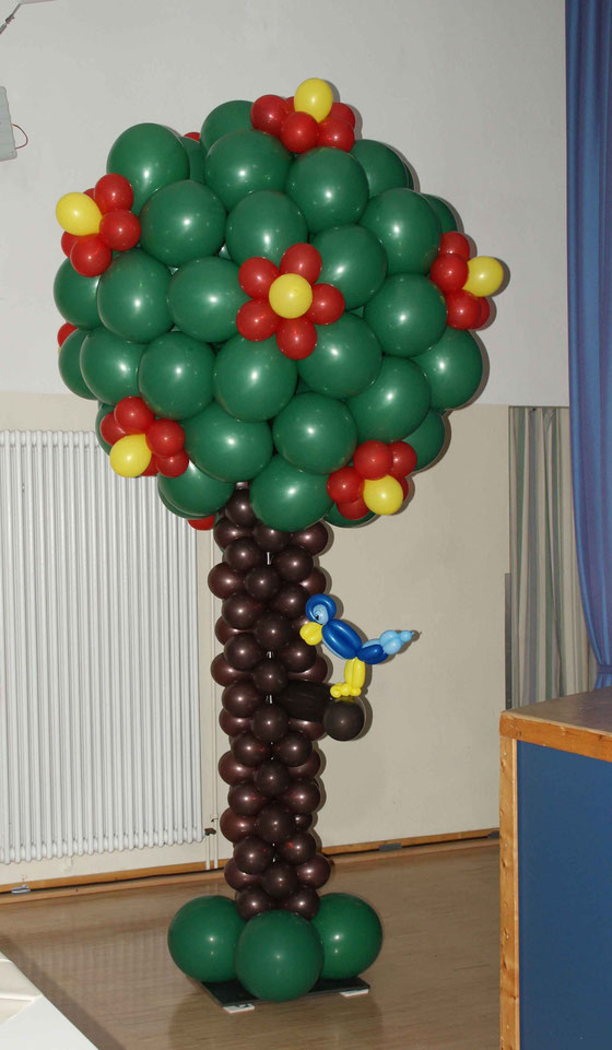 Mr. Balloni.ch, Dekoration, Ballonbaum, Sommer, Raumdekoration,Ballonvogel,Phantasie, Fantasie 