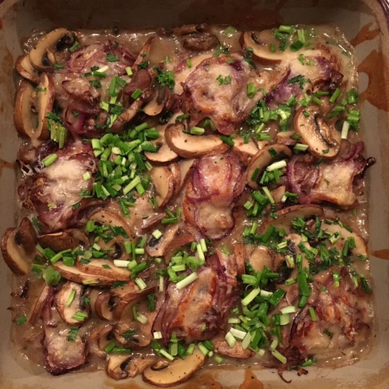 Gratiniertes Schweinefilet aus der ⇒ Ofenhexe - Pampered Chef®