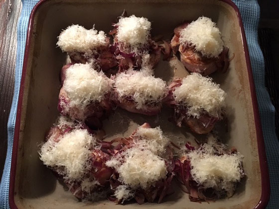 Gratiniertes Schweinefilet in einer Form von Pampered Chef