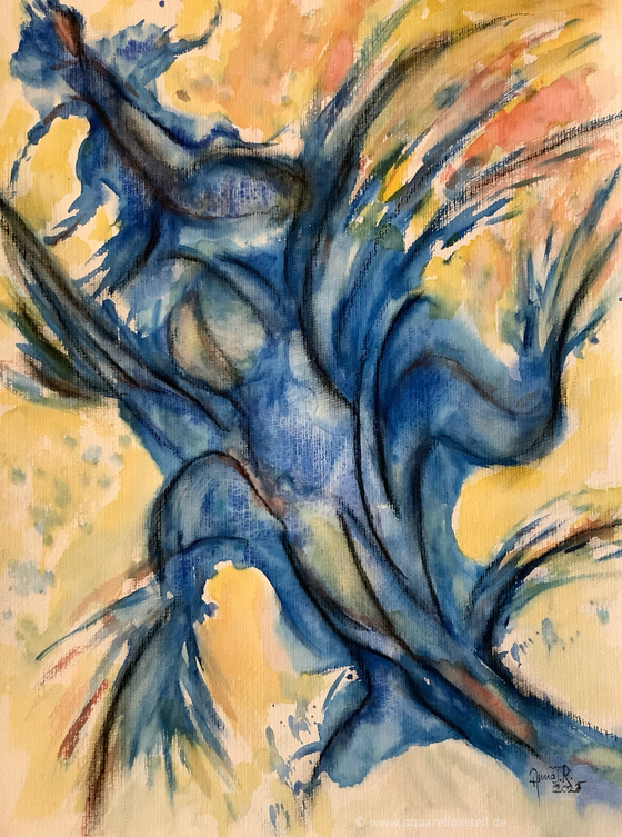 Rätselhaftes Wesen (48 x 36 cm)