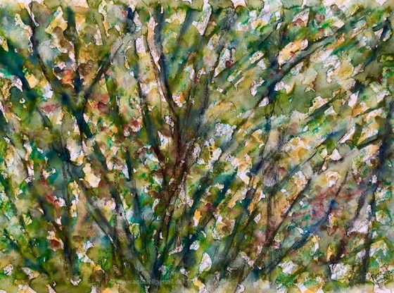 Dichtes, buntes Gestrüpp (34 x 48 cm)