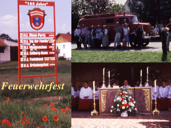 Fleissige Hände, Kirche, Blumenschmuck, Festzug, Musik