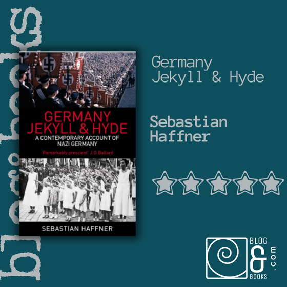 Book cover of the book Germany Jeykll & Hyde by Sebastian Haffner on the blogandbooks green background