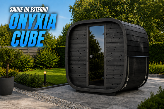 Saune da esterno Onyxia Cube