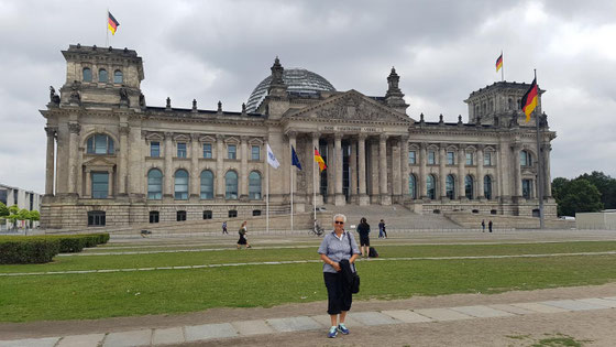 Aussicht vom Reichtagsgebäude in Berlin