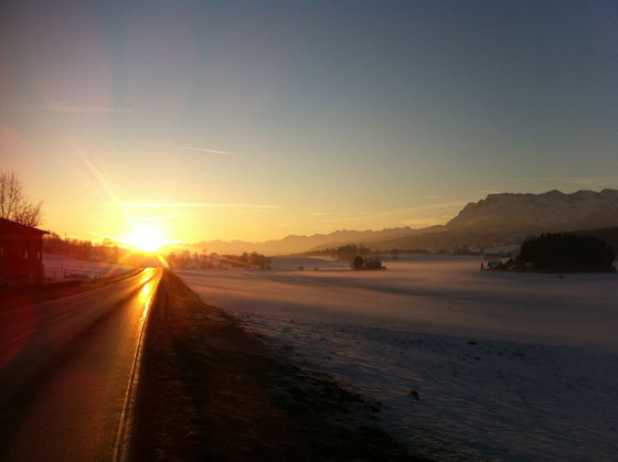 Samstagmorgen auf dem Weg nach Ruswil