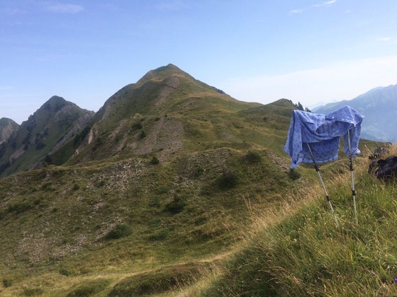 Vom Storeggpass in Richtung Charre, Laucheren-Alp und Kernalp