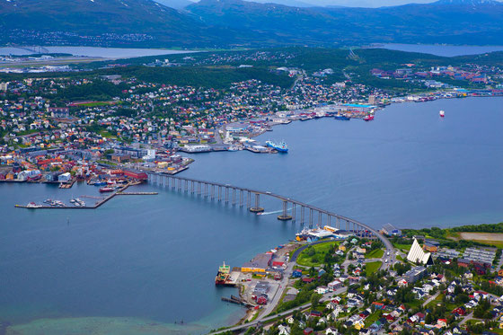 Tromsø von oben ©Pixabay - Olga Fil