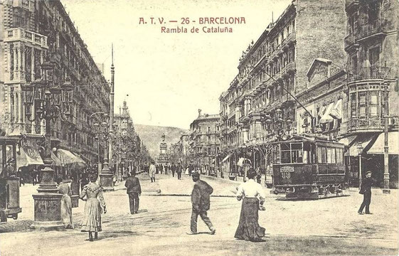 visuel. photo ancienne de Barcelone