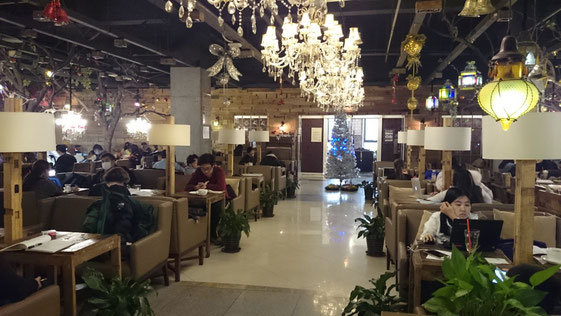 中国　北京語言大学　喫茶店ハニー