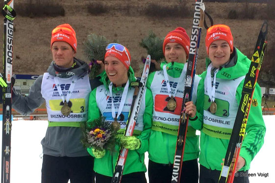Dominic Schmuck, David Zobel, Justus Strelow und Danilo Riethmüller