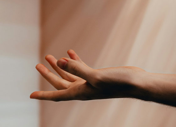 Hand im Licht