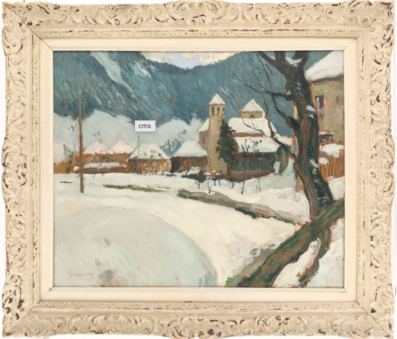 Alfred Swieykowski, huile signée expose à la galerie agnès Thiébault, paris 