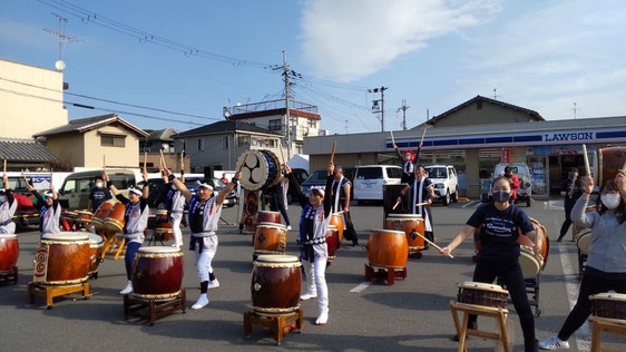 寧鼓座　和太鼓　奈良マラソン　