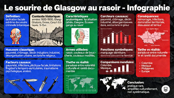 Définition, contexte historique, conséquences anatomiques du sourire de Glasgow
