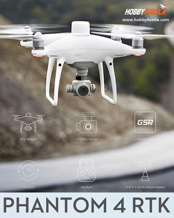 Drones Phantom 4 RTK son una solución completa y conveniente para fotogrametría con UAVs