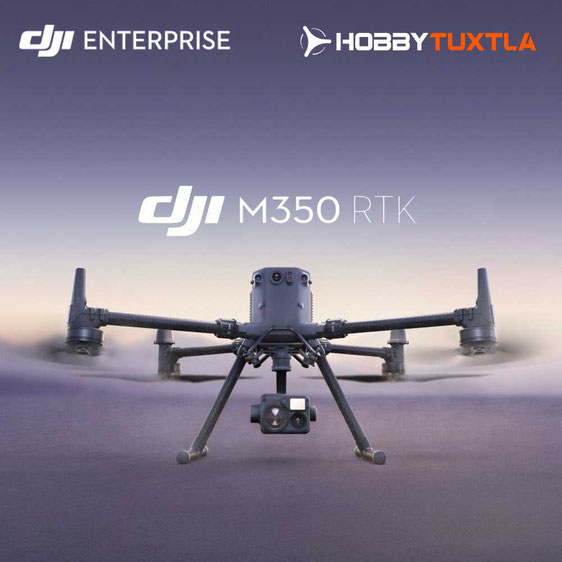 Matrice 300 RTK dron que puede cargar hasta 3 cámaras, tiempo de vuelo máximo 55 minutos ideal en labores de seguridad pública, búsqueda y rescate y detección de gases
