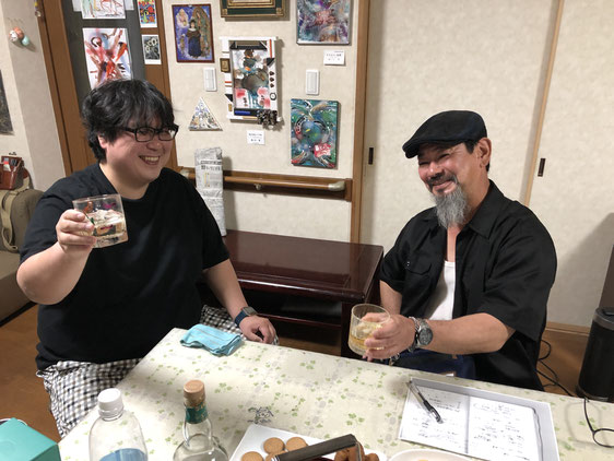 平塚哲也さん（ナナシーさん）と酒一献
