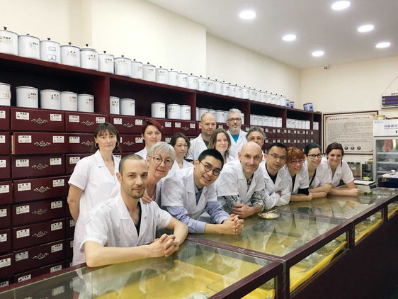 Apprentissage du Tuina en Chine par les stagiaires de l'Académie.