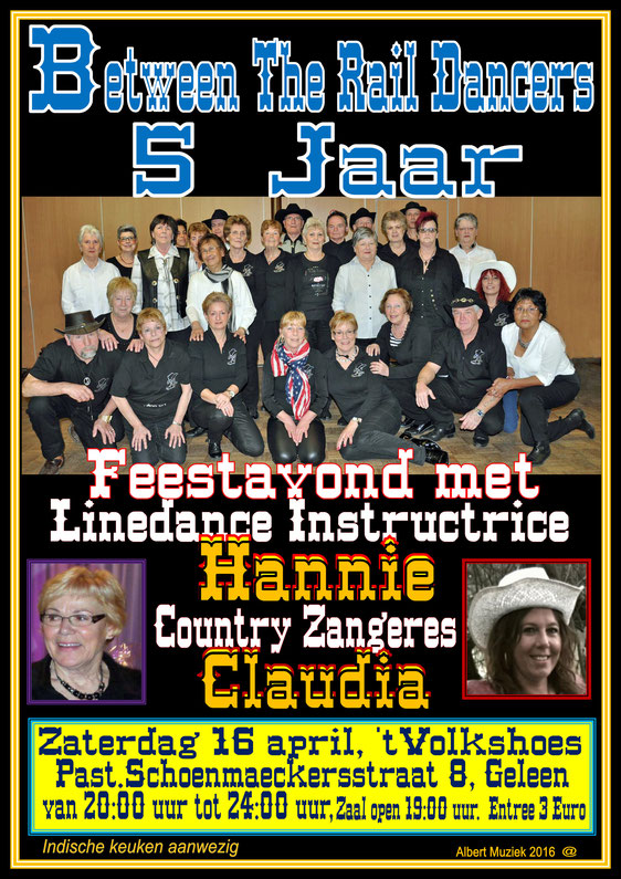 Country-Linedance feest 16 April 2016, GELEEN