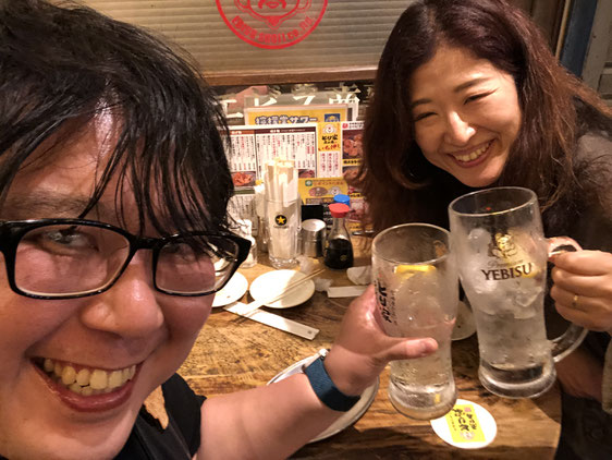 妻：愛琥と乾杯