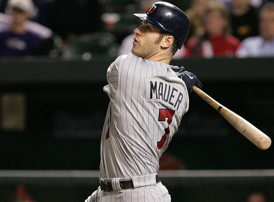 Lo swing di Joe Mauer (Wikipedia)