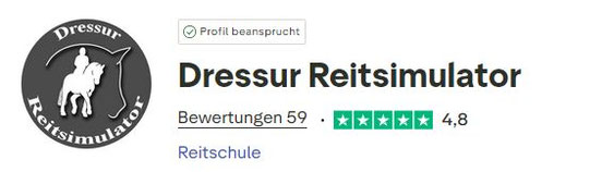 Trustpilot positive Bewertungen für Dressur Reitsimulator Anja Schade in Langenselbold