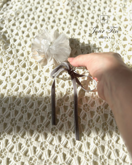 JourFin　ラブリボン　LoveRibbon　りぼん　リボン　リボン教室　リボン教室芦屋　リボン教室神戸　リボン教室大阪　リボンワーク　リボンレッスン　リボンレッスン神戸　リボンワーク　リボンデザイン　リボンレッスン　コサージュレッスン　リボンコサージュ　リボンレッスン　ハンドメイド