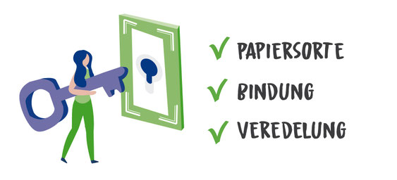 Illustration zum Druck einer Chronik / Festschrift