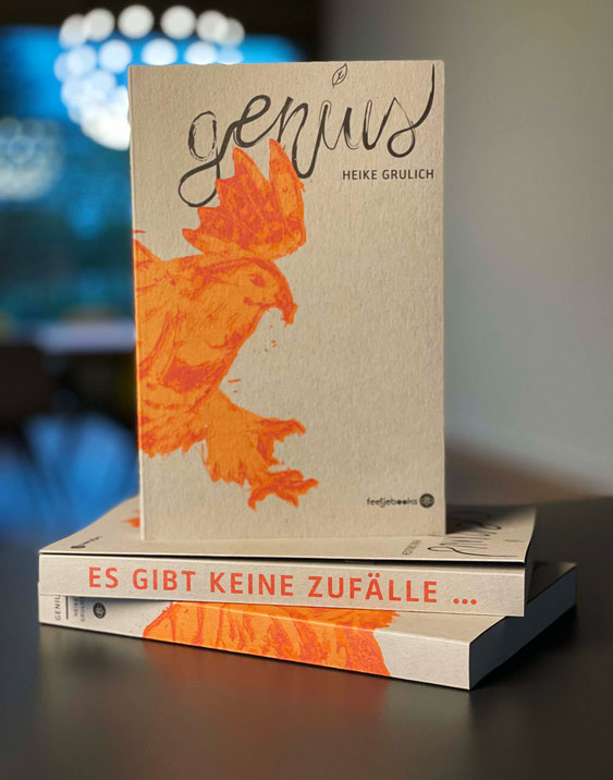 Paperbackbuch Genius – Heike Grulich - Feetjebooks-Verlag – gedruckt von Satzdruck