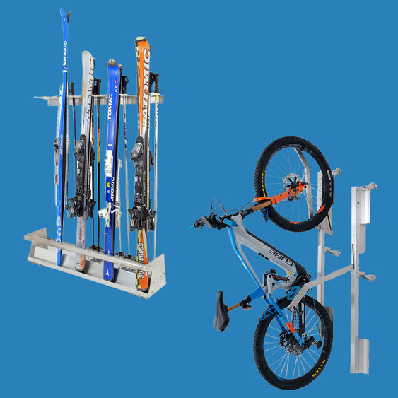 Equipamento de armazenamento de bicicletas e esquis