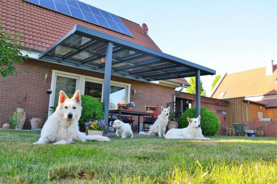 Alu Solarterrassendach in Hannover