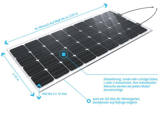 Solarglas in Ihrem Wunschmaß