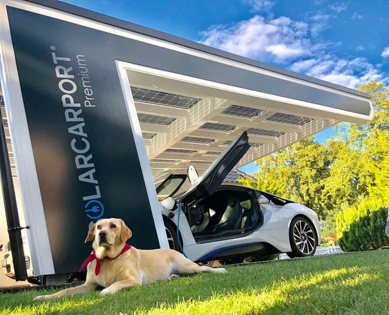 Kann ich mein E-Auto direkt am Carport aufladen?