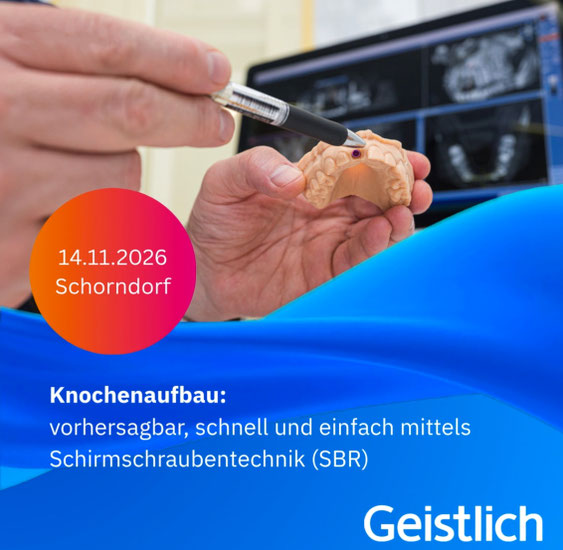 Intensivkurs:  14. November 2026 Knochenaufbau