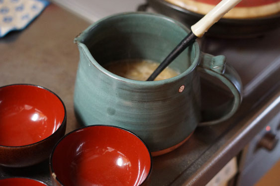 陶芸家のブログ　陶芸家　陶芸　笠間焼き　陶器　土鍋　ピッチャー　味噌汁