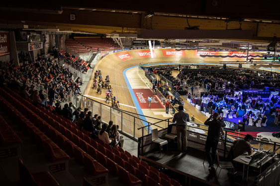 VIP-Catering an der Track Cycling Challenge 2017 im Halleninnenraum 