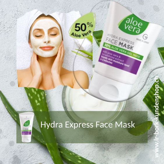 LR Aloe Vera Express Feuchtigkeits-Gesichtsmaske - LR Produktmagazin