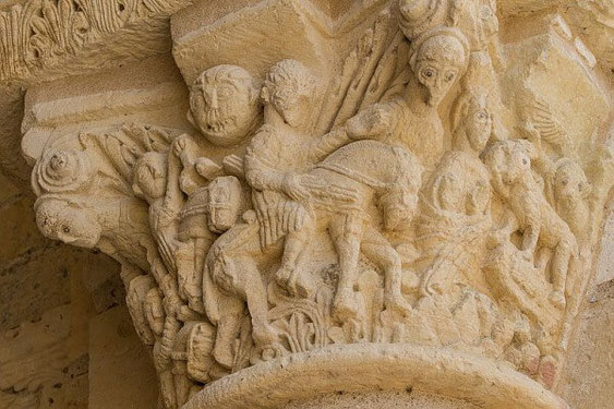 Capitello della abbazia di Saint Benoit sur Loire