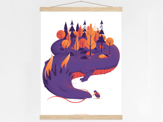 Kind at heart poster hanger