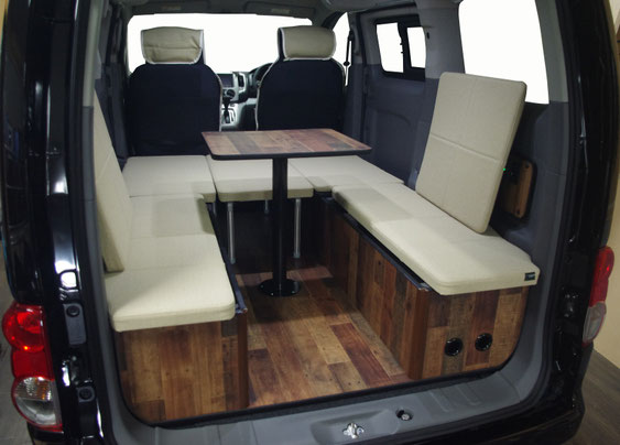 NV200で車中泊・キャンピングするなら快適なベッドや内装製作をご提案できるオーエスピーへ!