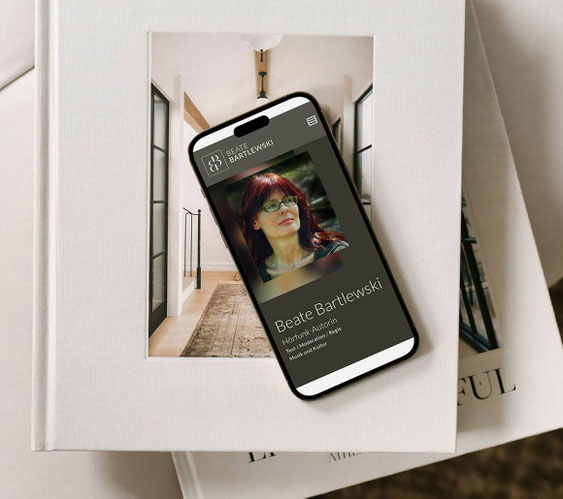 Webdesign für die Kölner Hörfunk-Autorin Beate Bartlewski | Andrea Barzen · Visuelle Kommunikation · Aachen