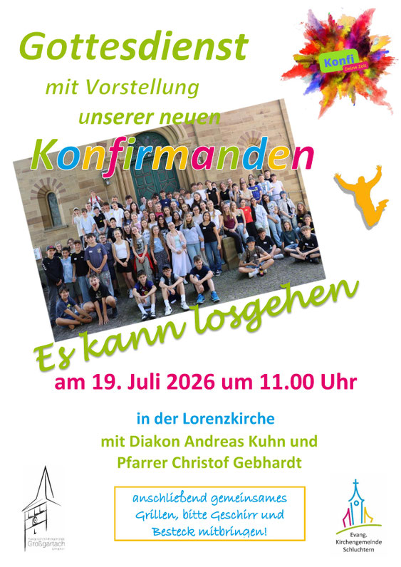 Flyer Konfivorstellung 19.07.2026, 11 Uhr Lorenzkirche
