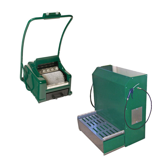 Shoe shine machines for golf course
