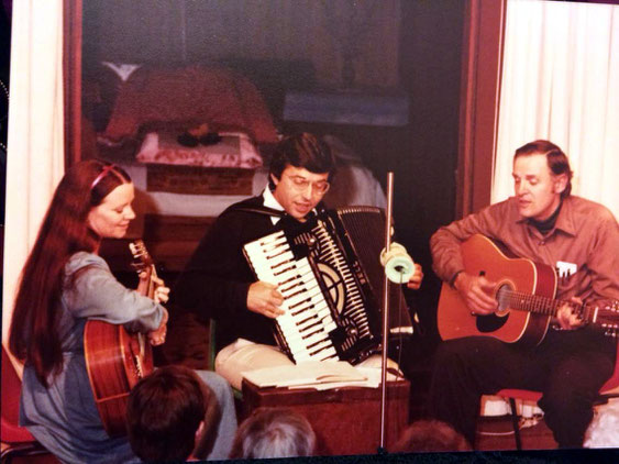 David Miotke, Ted Judson & Raine. Avatars Abode June Anniversary Sahavas 1981