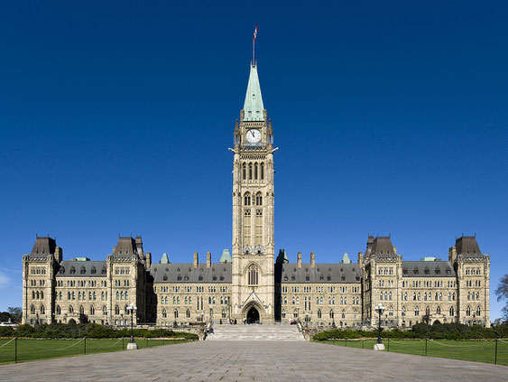 Parliament building in Ottawa, Canada
