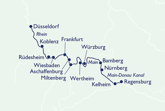 MS LADY DILETTA Romantische Städte an Rhein, Main und Donau