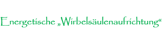 energetische Rückenbehandlung 